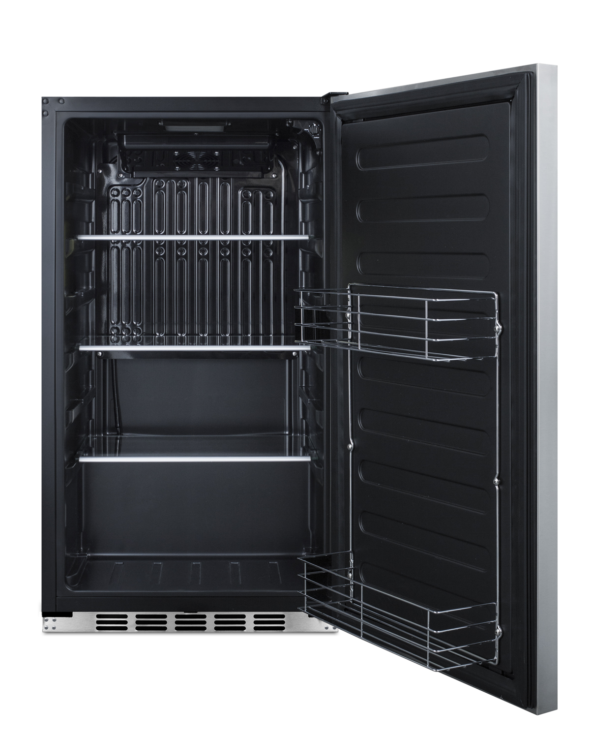 Commercially approved, ENERGY STAR certified all-refrigerator for built-in or freestanding use with a shallow 17.25